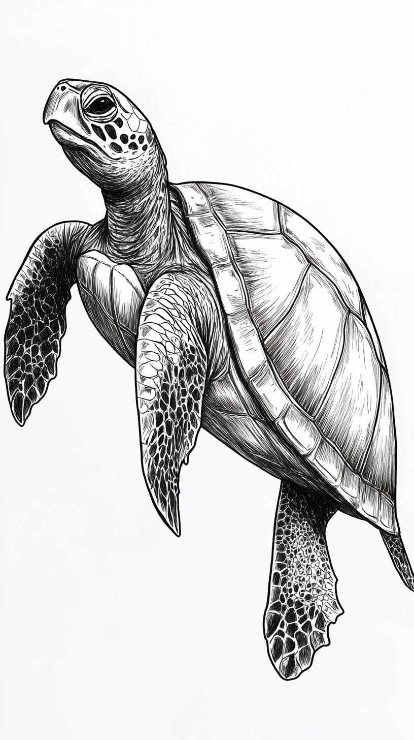 Desenho de Tartaruga: Tartaruga fofa para desenhar