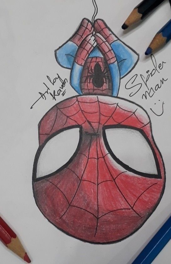 Desenhos do Homem Aranha: Homem Aranha realista e fofo para desenhar