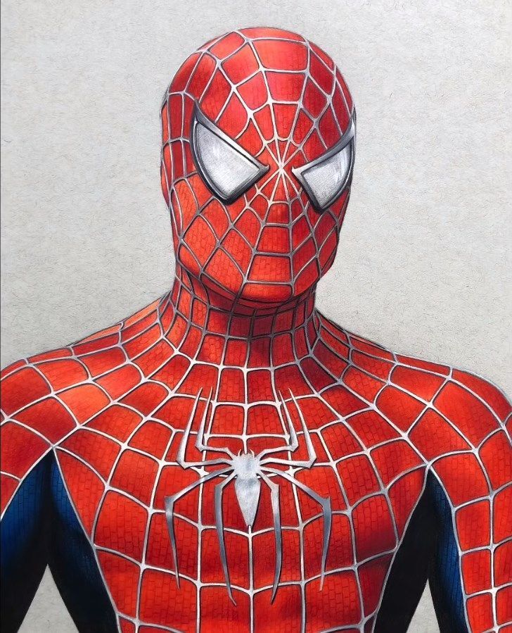 Desenhos do Homem Aranha: Homem Aranha realista a lápis para desenhar