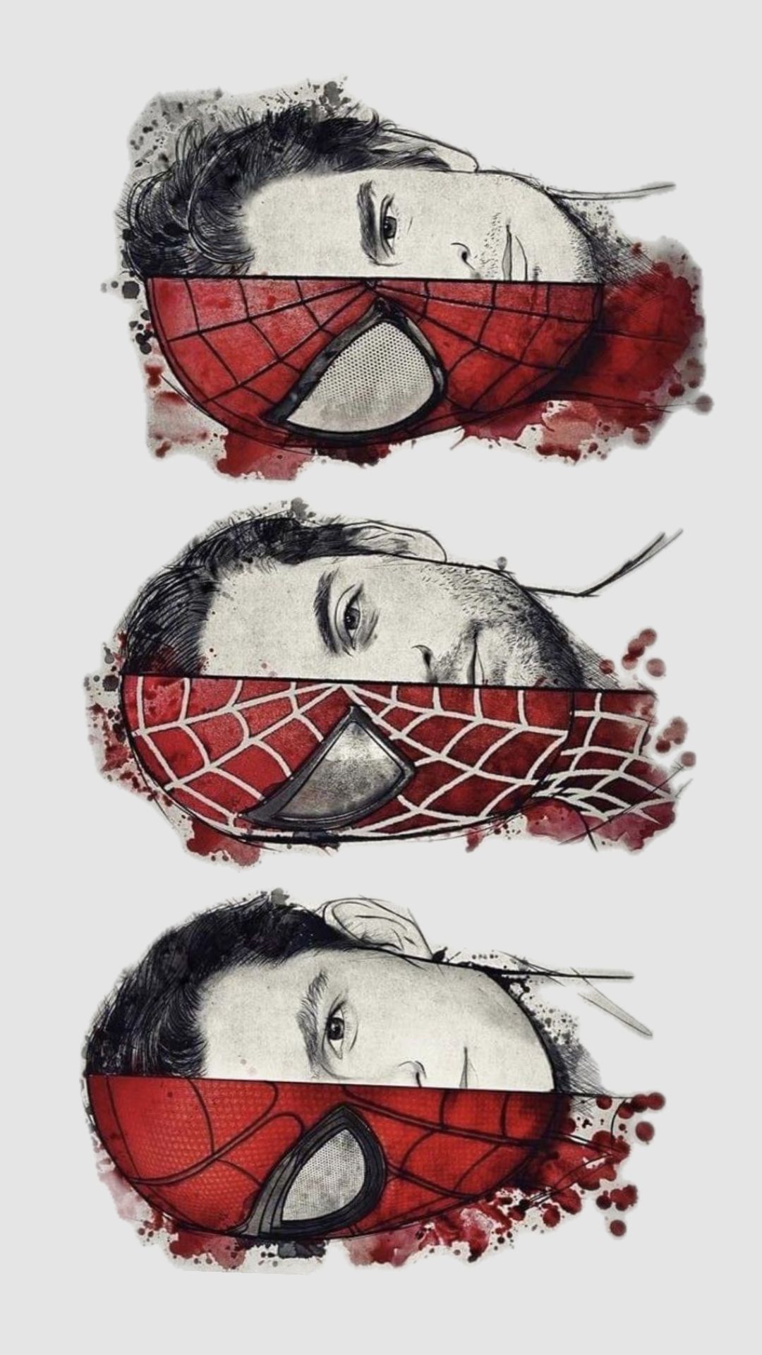 Desenhos do Homem Aranha: rostos do Homem Aranha e humano para desenhar