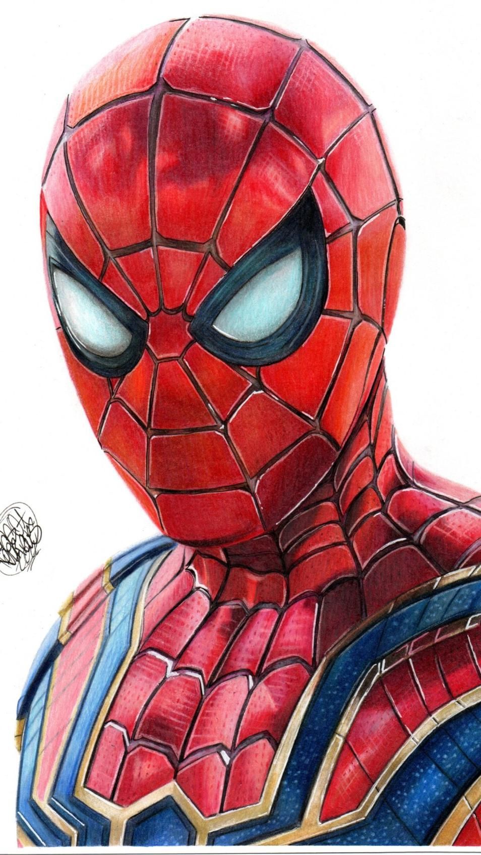 Desenhos do Homem Aranha Homem Aranha realista e detalhado para desenhar