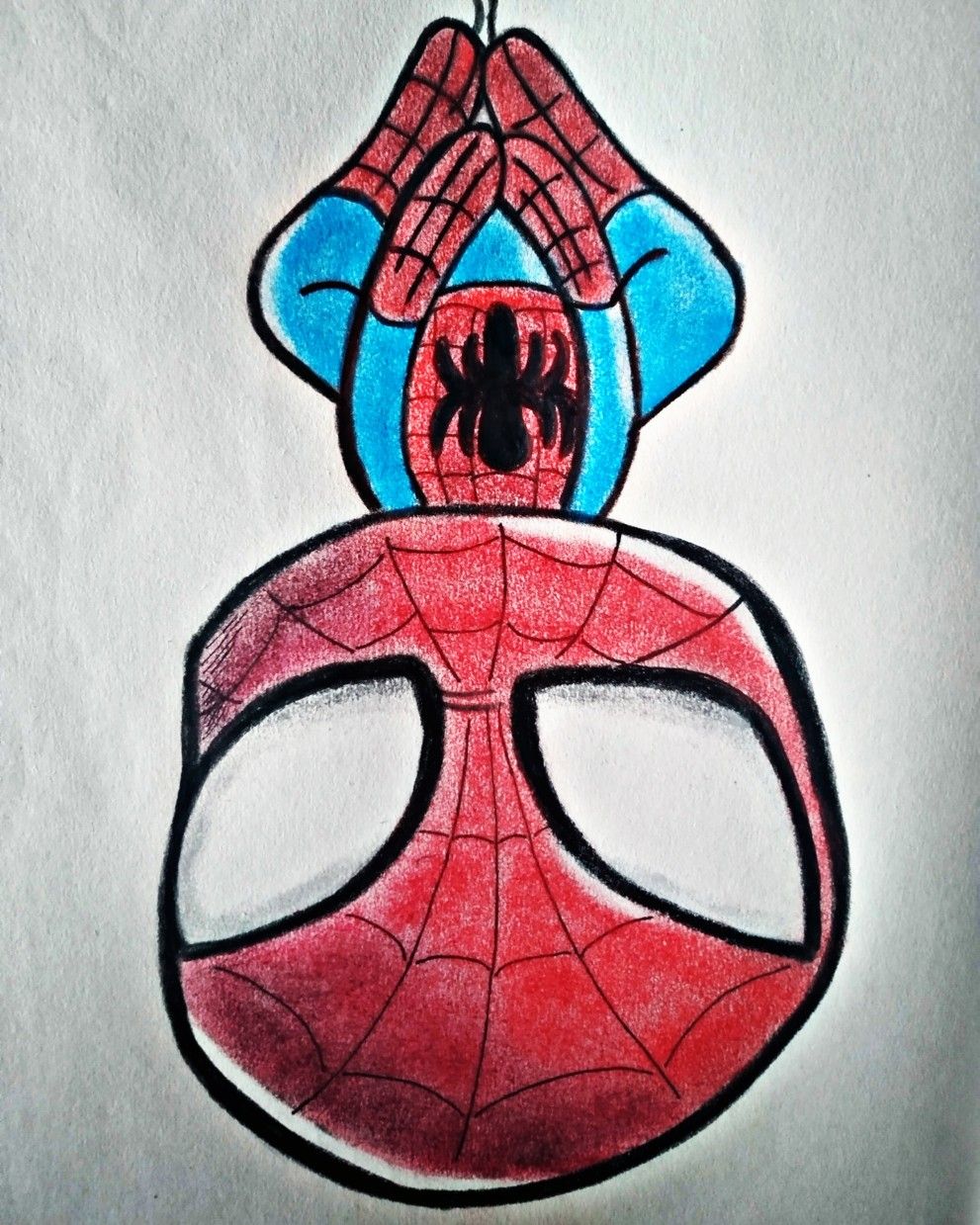 Desenhos do Homem Aranha: Homem Aranha com máscara para desenhar