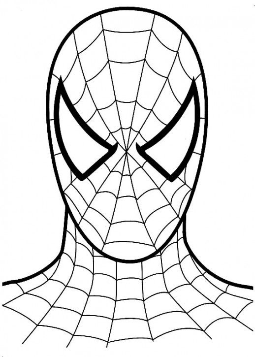 Desenhos do Homem Aranha: Cabeça do Homem Aranha para desenhar
