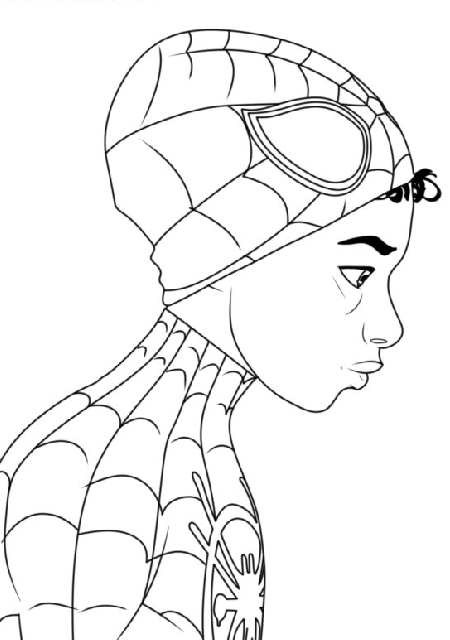 Desenhos do Homem Aranha: jovem Homem Aranha para desenhar
