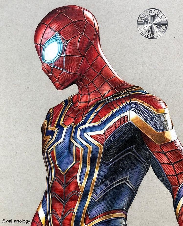 Desenhos do Homem Aranha: Homem Aranha realista a lápis para desenhar