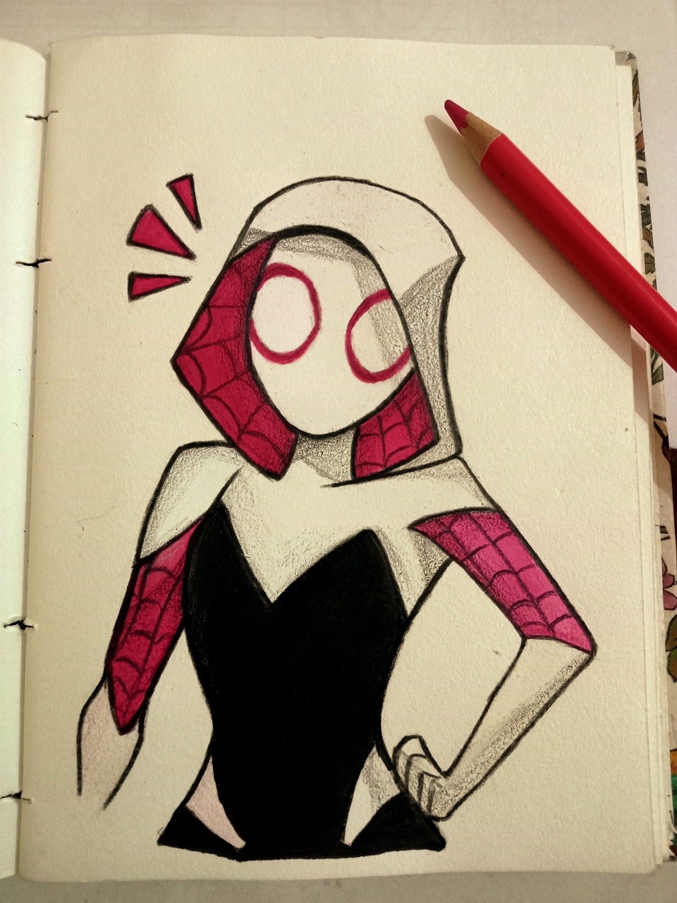 Desenhos do Homem Aranha: personagem com capuz e teias para desenhar