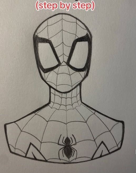 Desenhos do Homem Aranha: desenho realistico a lapis para desenhar