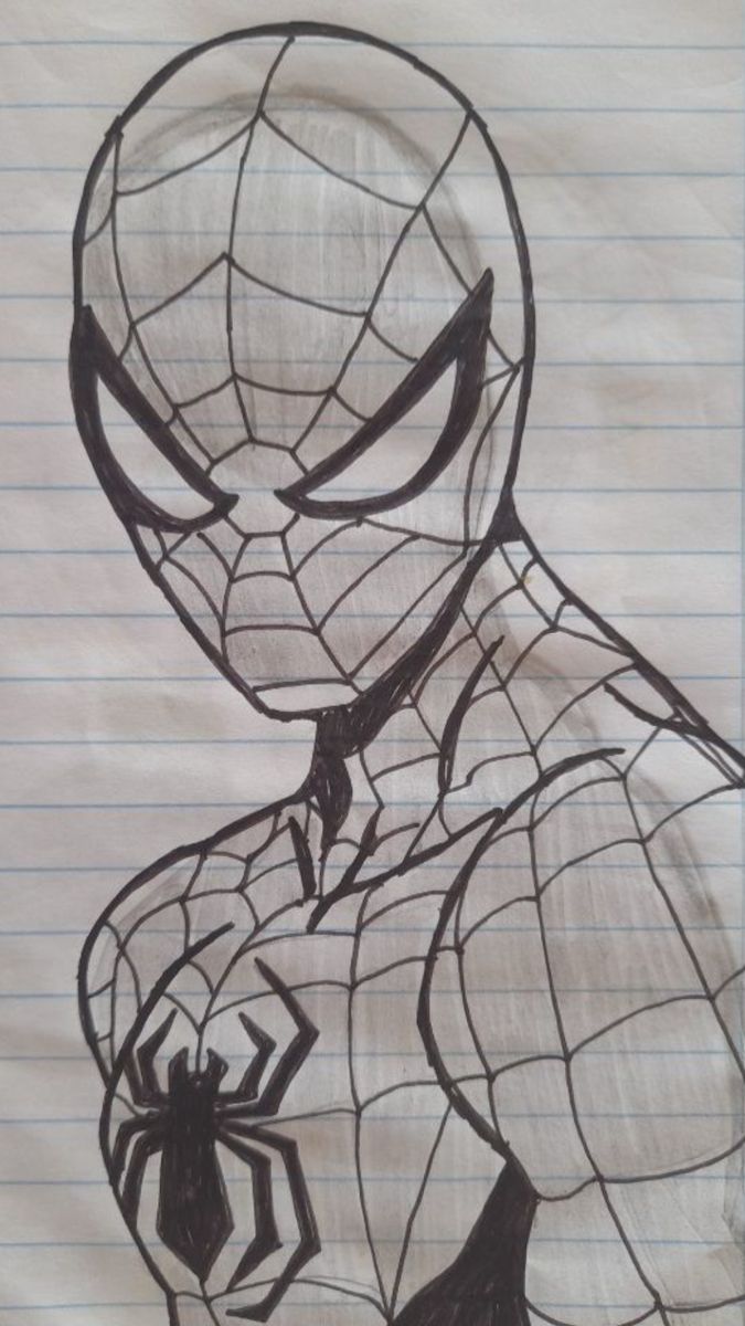 Desenhos do Homem Aranha: Homem Aranha fofo e realista para desenhar