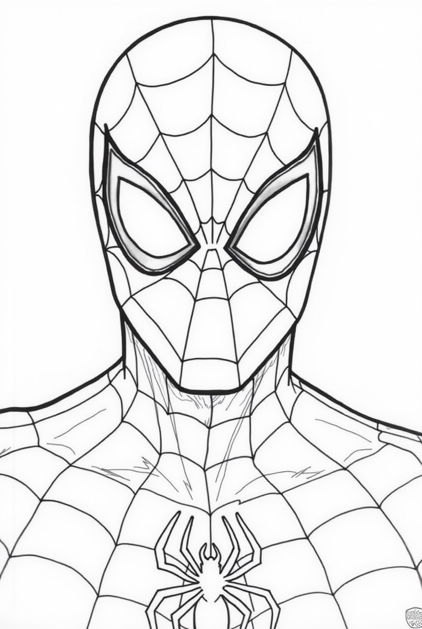 Desenhos do Homem Aranha: Homem Aranha realista para desenhar