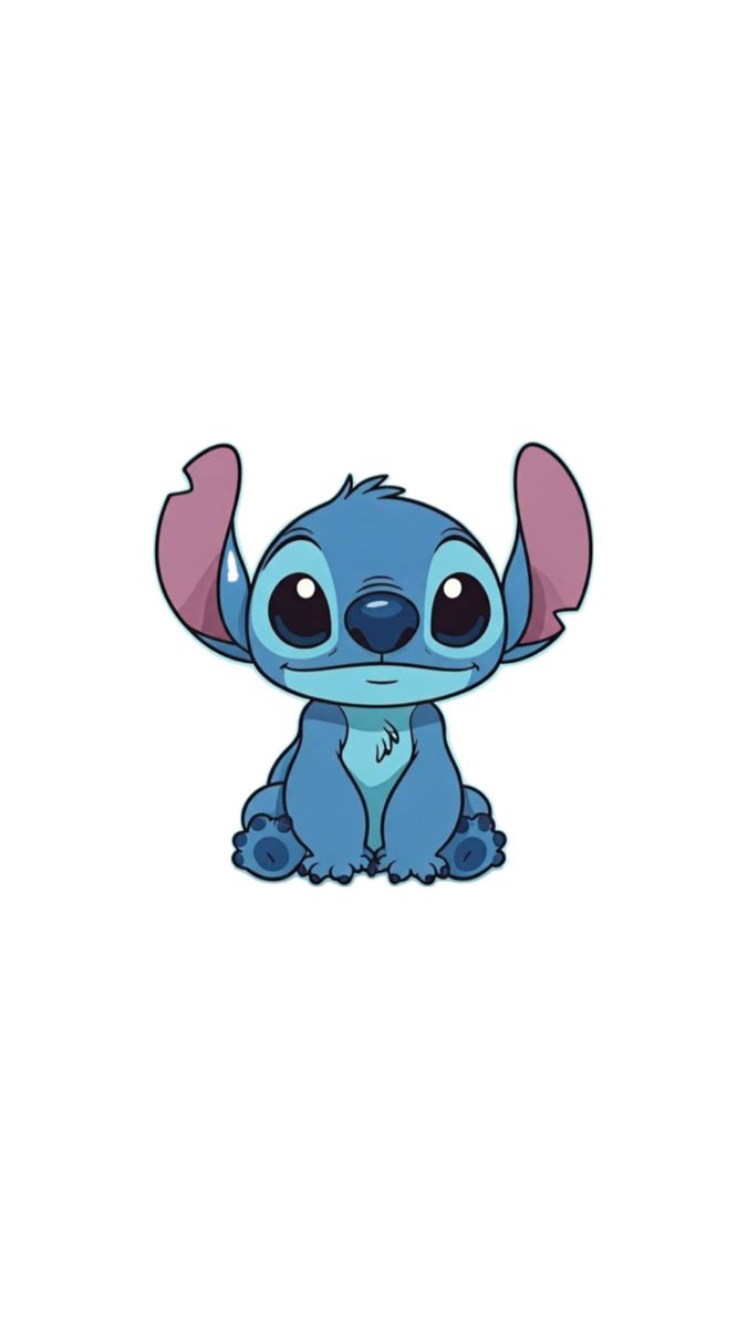 Desenhos do Stitch: Stitch fofo sentado para desenhar