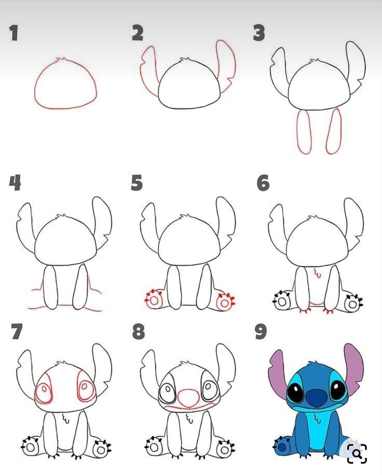 Desenhos do Stitch: passo a passo para desenhar Stitch