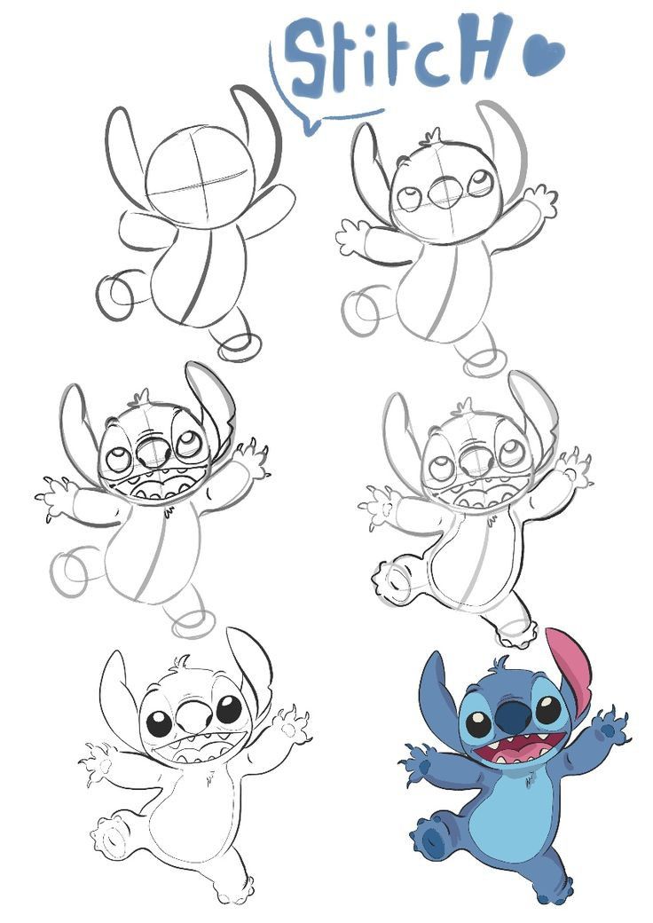 Desenhos do Stitch: tutorial de como desenhar o Stitch