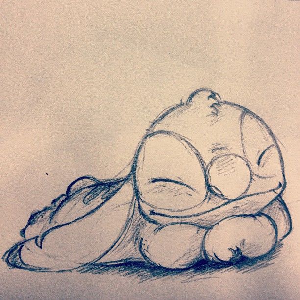Desenhos do Stitch Stitch fofo dormindo para desenhar