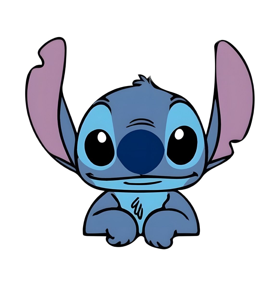 Desenhos do Stitch Stitch fofo sorrindo para desenhar