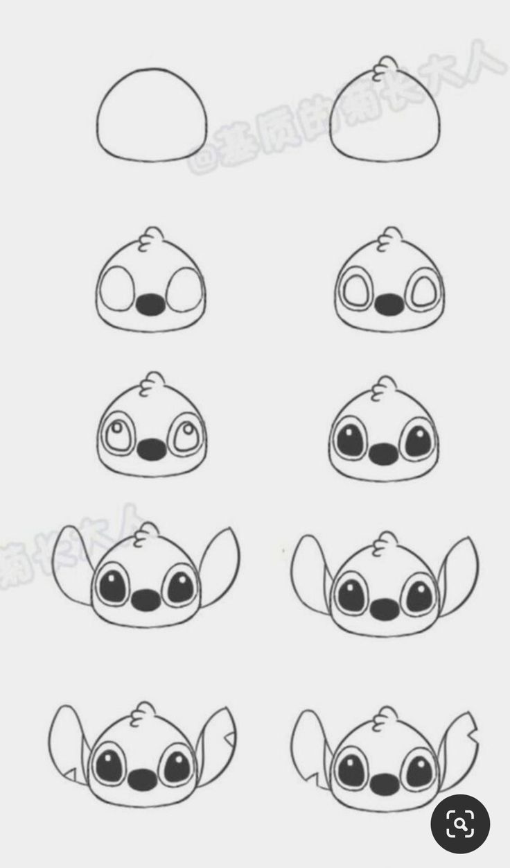 Desenhos do Stitch: passo a passo Stitch para desenhar