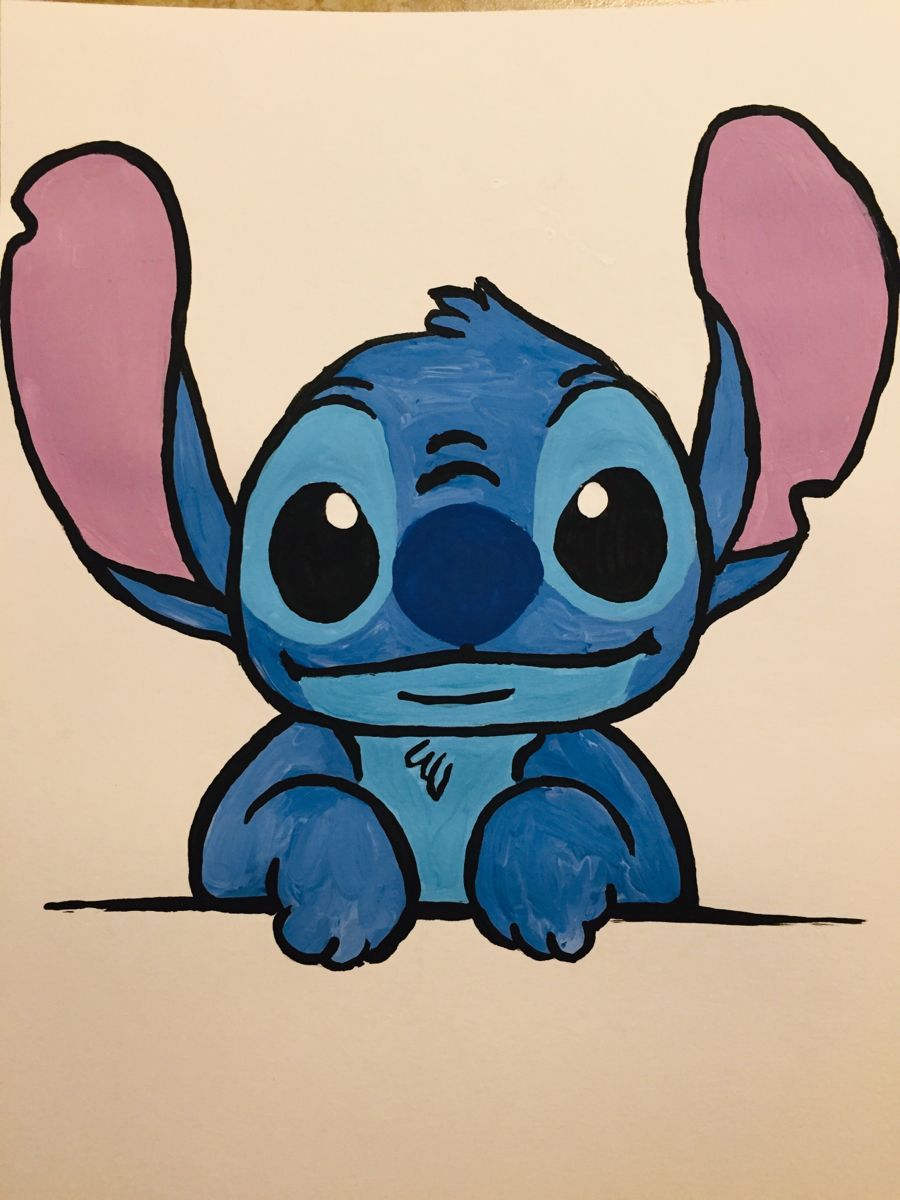Desenhos do Stitch: Stitch fofo sorrindo para desenhar