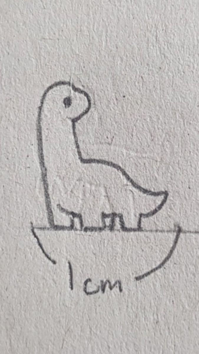Desenho Fácil para Desenhar: Dinossauro simples e fofinho