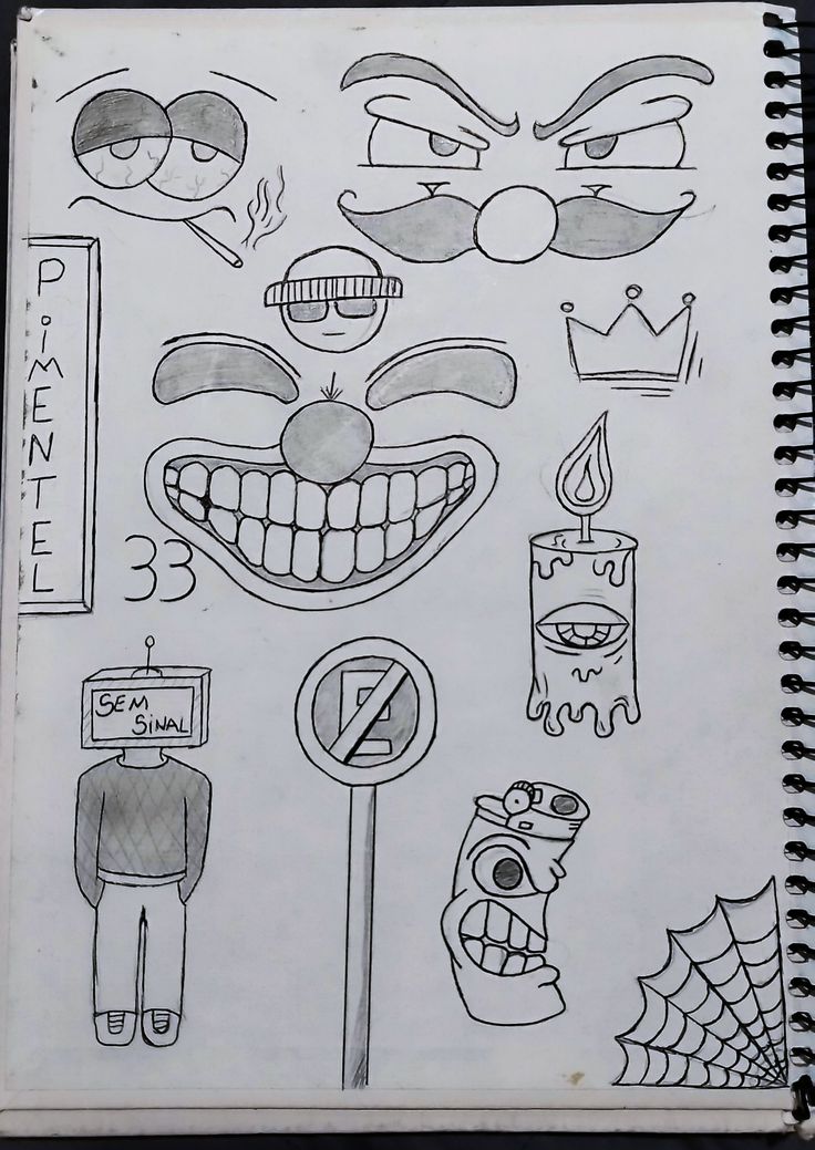 Desenhos de Cria: rostos e símbolos para desenhar fácil