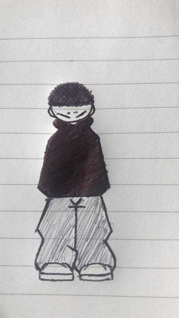 Desenho de Cria: Figura de cria para desenhar no caderno