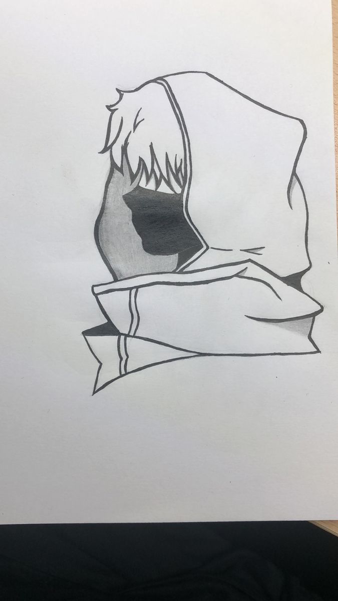 Desenho de Cria: Rosto de Capuz para desenhar fácil