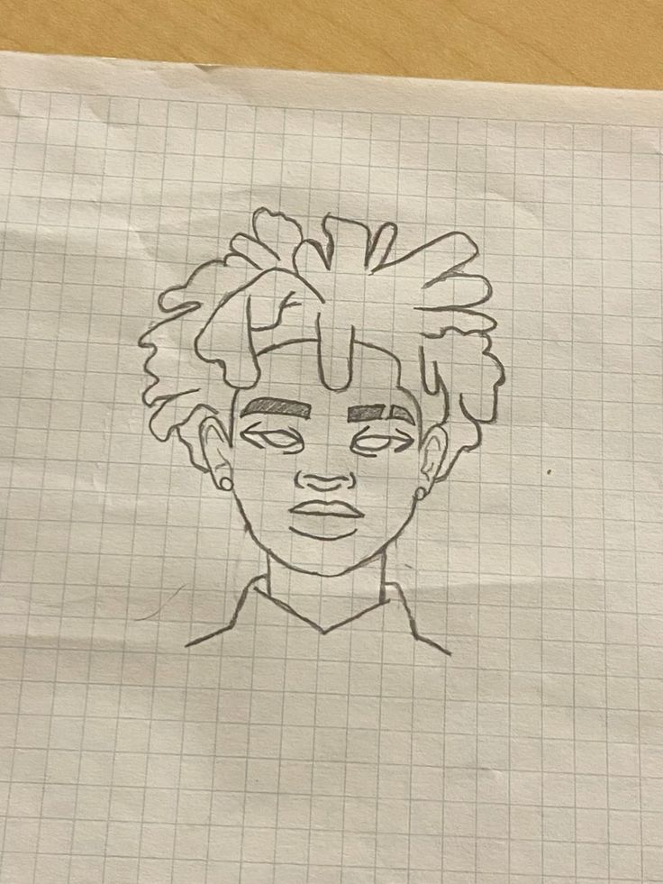 Desenho de Cria: Rostro de Menino para desenhar fácil