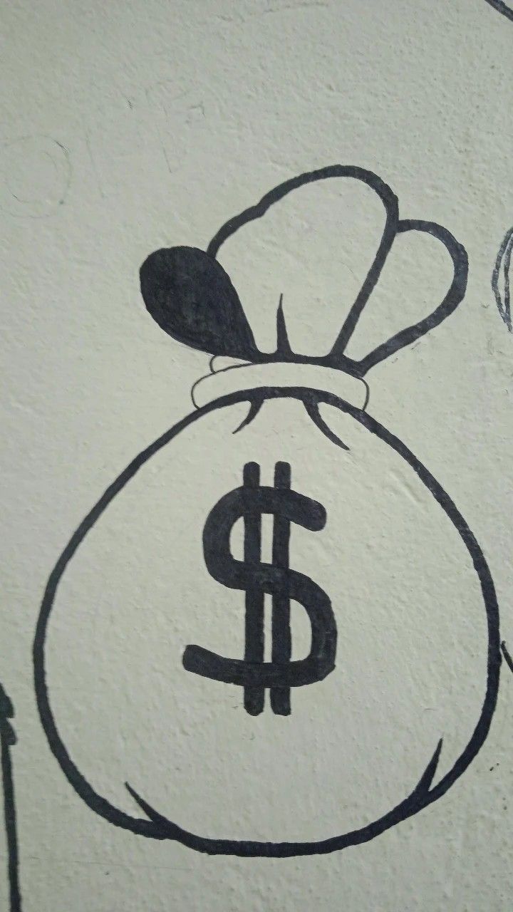 Desenho de Cria: Saco de Dinheiro para desenhar fácil