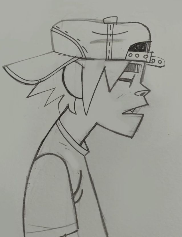 Desenho de Cria: Jovem com boné para desenhar