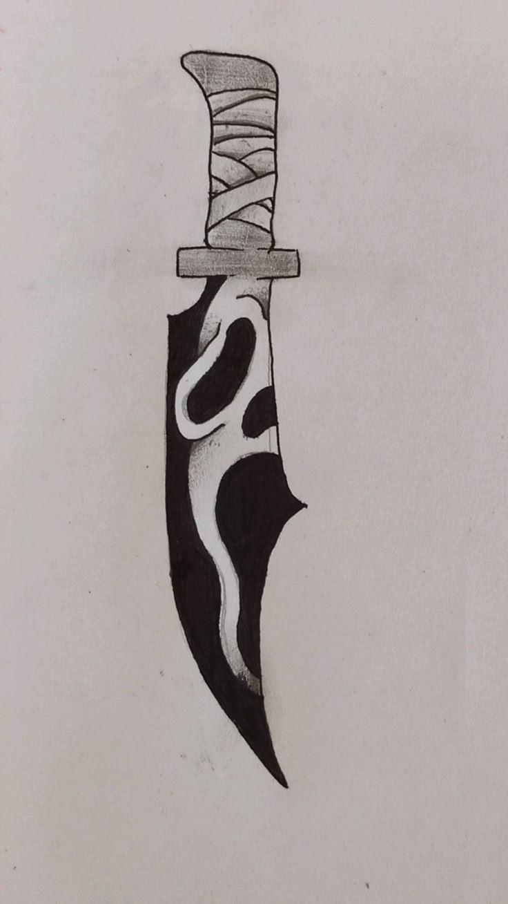 Desenho de Cria: Faca decorativa para desenhar fácil