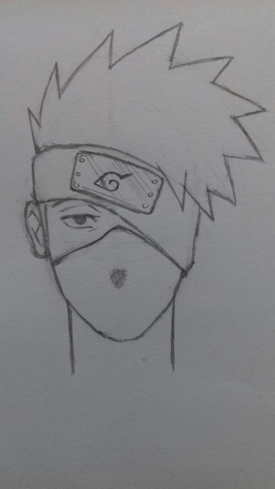 Desenho de Cria: Personagem de anime para desenhar fácil