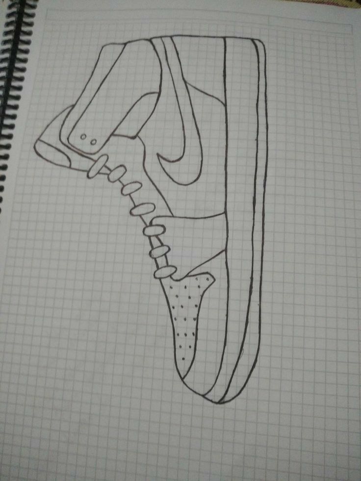Desenho de Cria: Tênis de Cria para desenhar no caderno