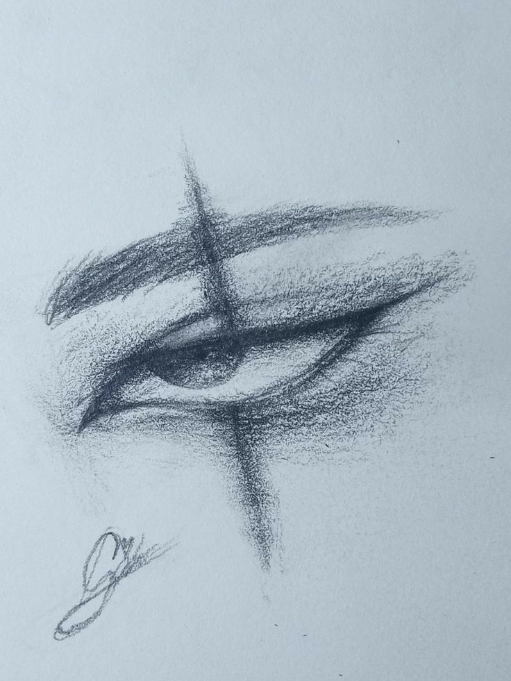 Desenho de Cria: Olho de Cria para desenhar a lápis fácil