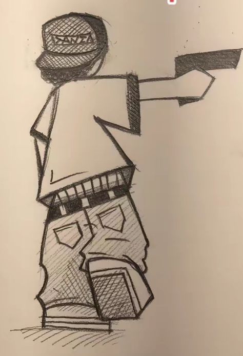 Desenho de Cria: Menino com boné para desenhar fácil