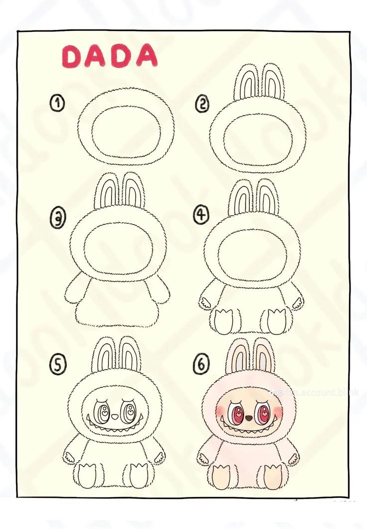 Desenho Passo a Passo para Desenhar Coelho Fofo