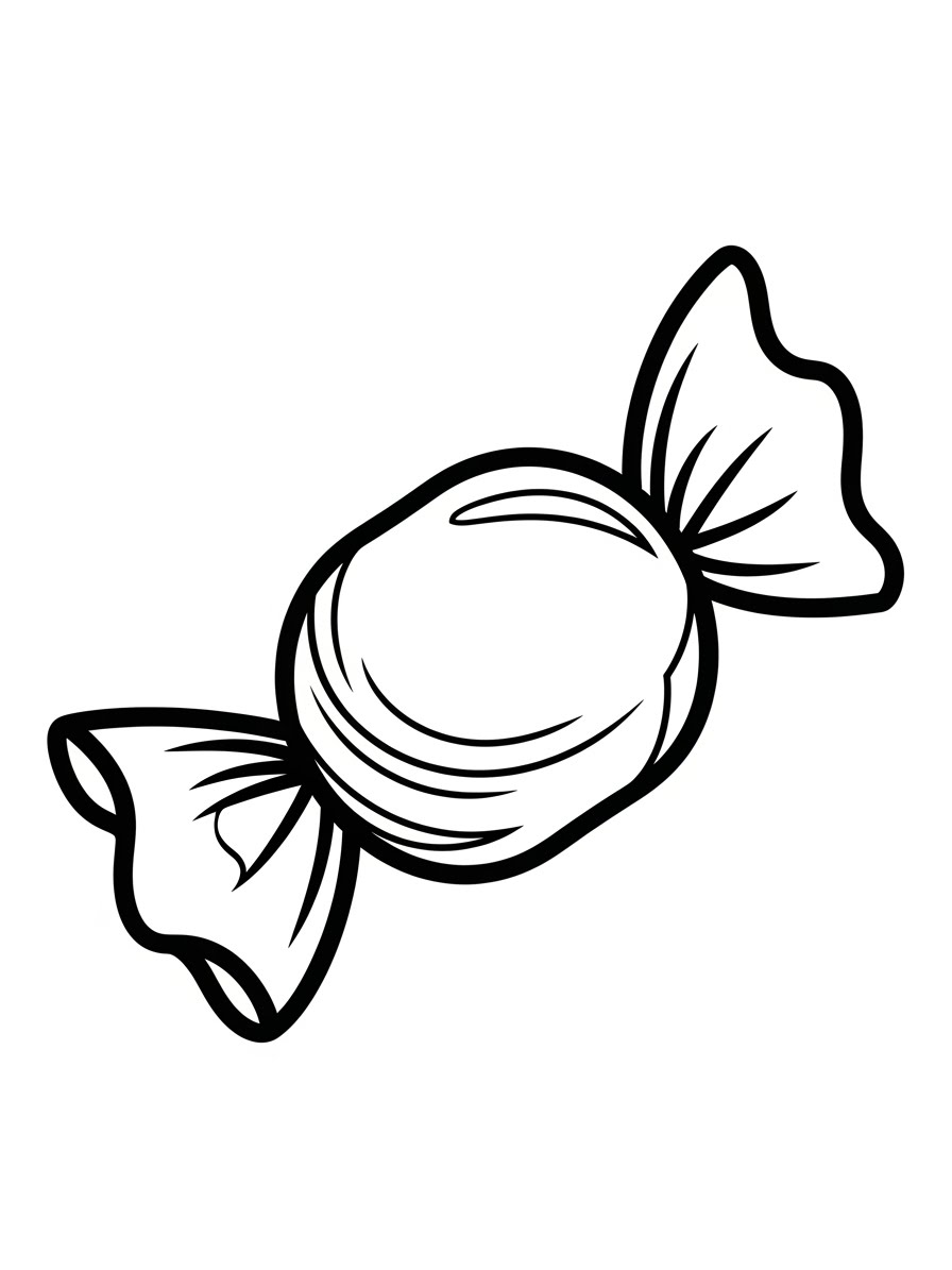 Desenho de Doce balinha para colorir