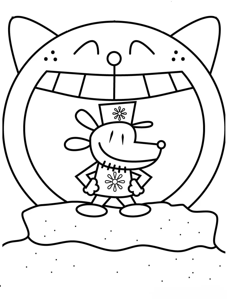 Desenho do Dog Man Super-Herói para colorir