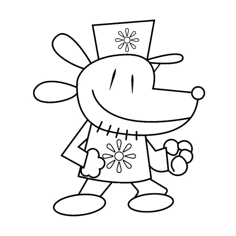 Desenho do Dog Man Fofo para colorir