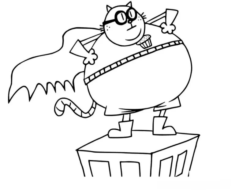 Desenho do Petey o Gato vilão para colorir