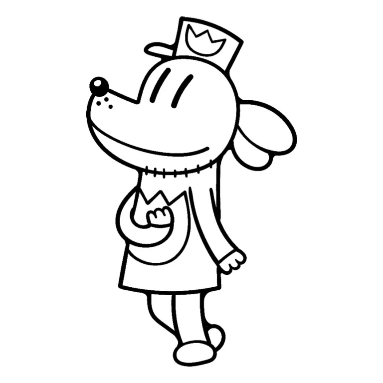 Desenho do Dog Man Simples para colorir