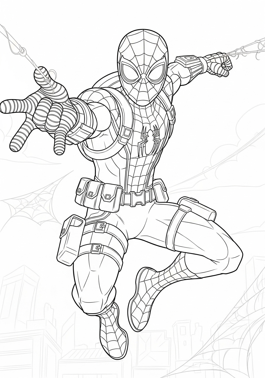 Desenho Fortnite de personagem com traje de super-herói para colorir