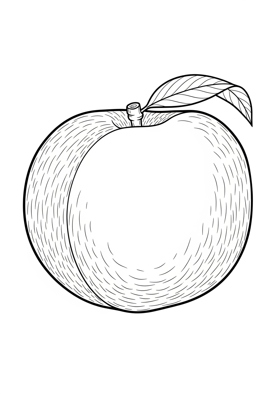 Desenho da Fruta Maçã para colorir