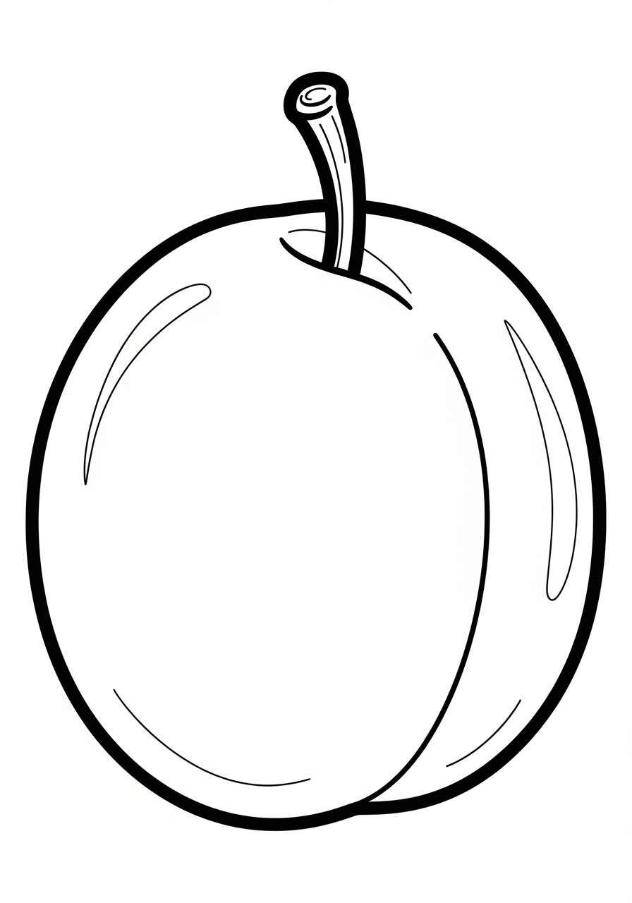 Desenho da Fruta Maçã para colorir