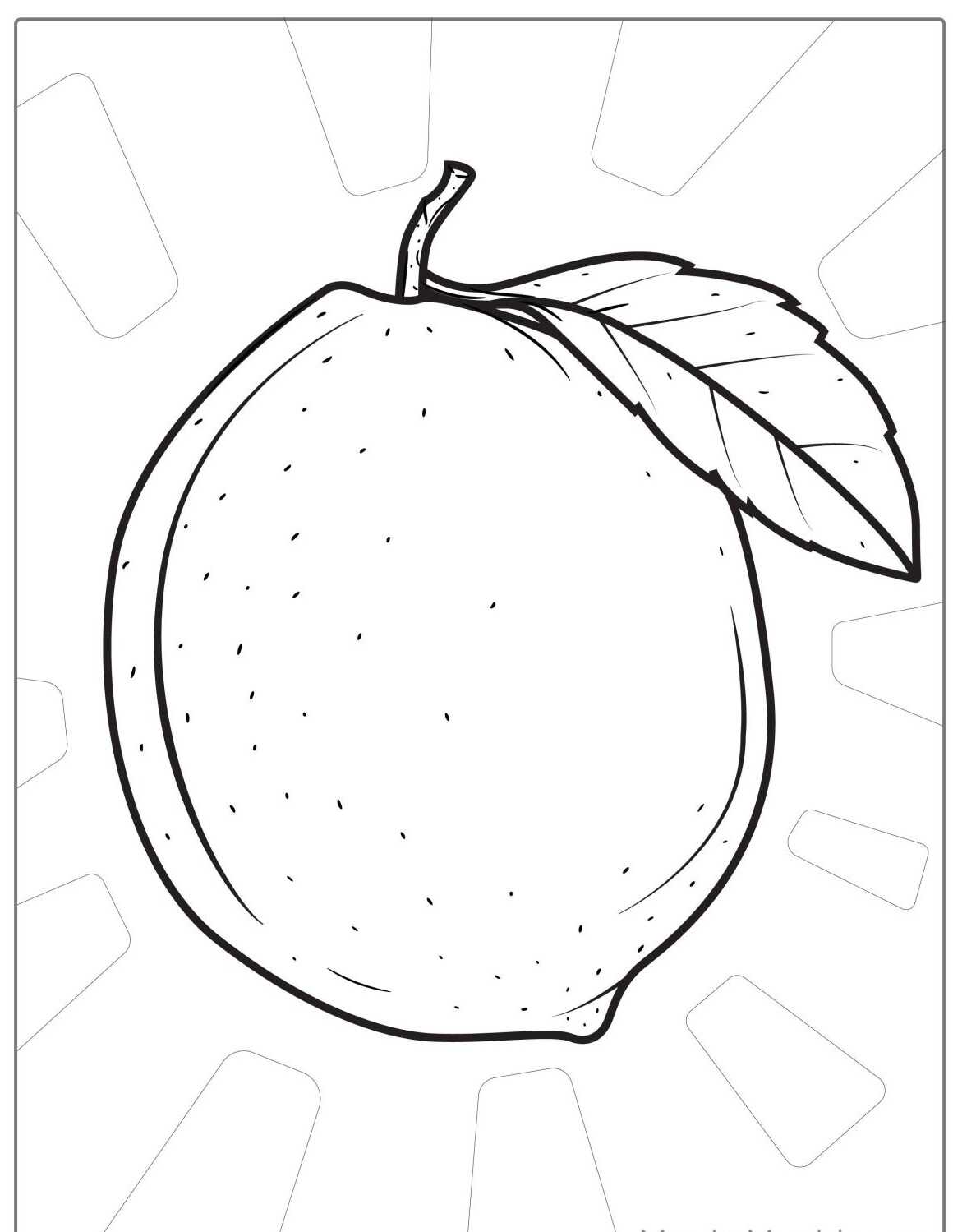 Desenho da Fruta Limão para colorir