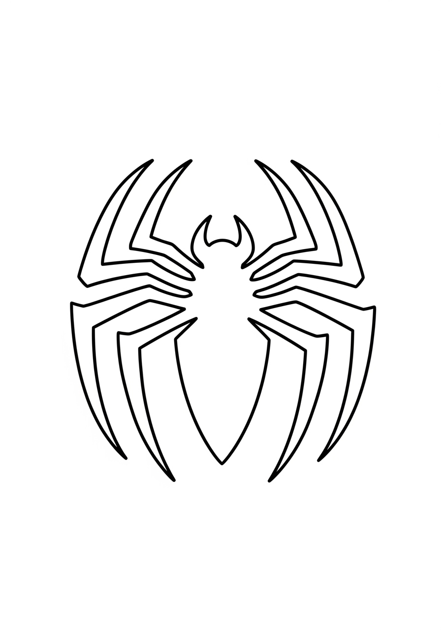 Desenho da teia do Homem Aranha para imprimir e colorir