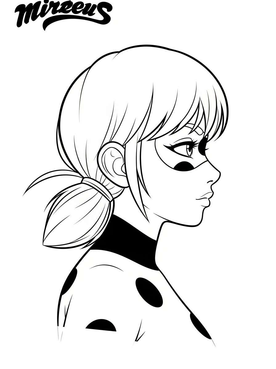Desenho Miraculous Ladybug Marinette para colorir