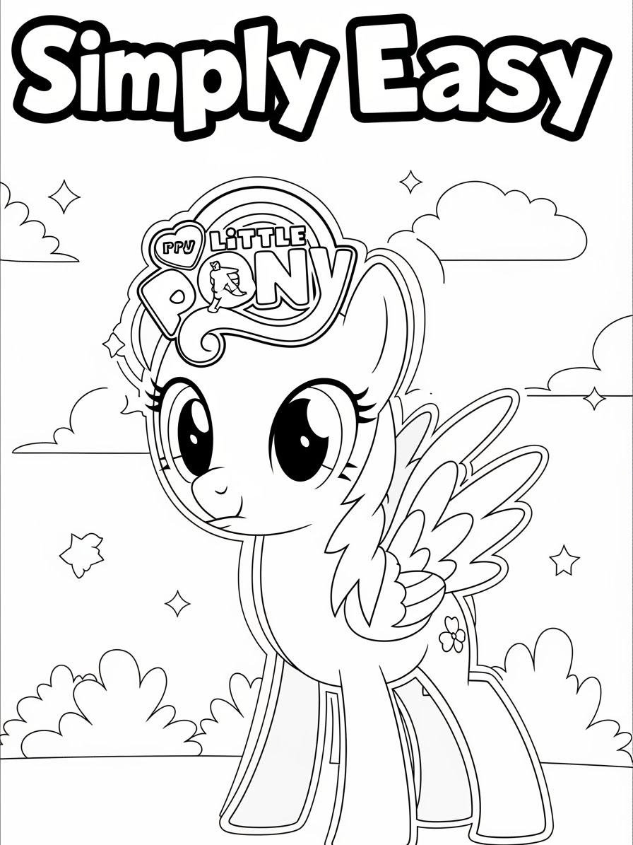 Desenho My Little Pony com a Twilight Sparkle para colorir