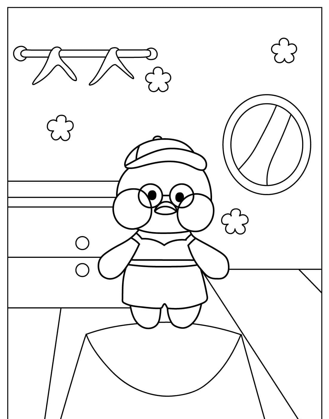 Paper Duck com roupas e acessórios para imprimir e colorir