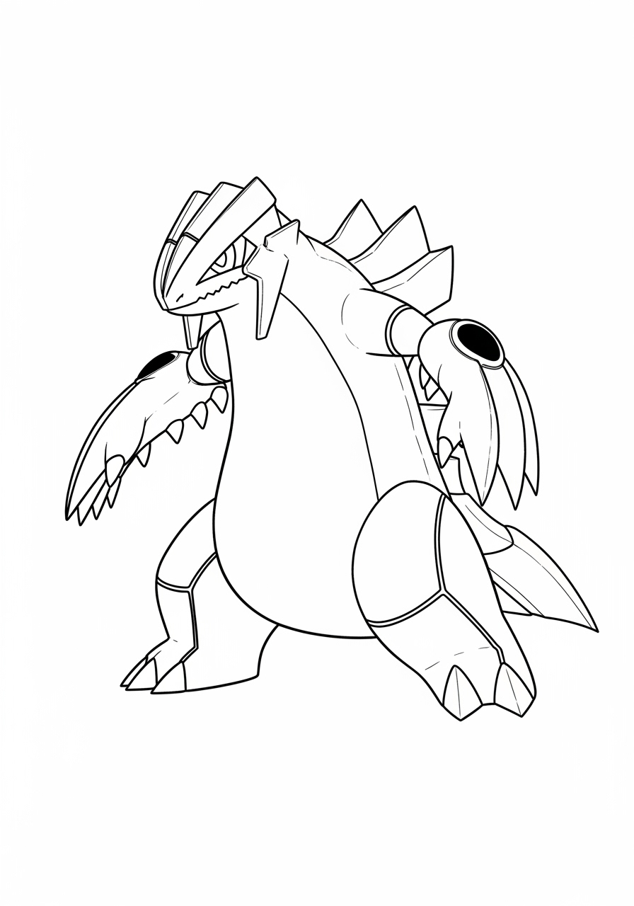 Desenho de Pokémon Groudon para colorir