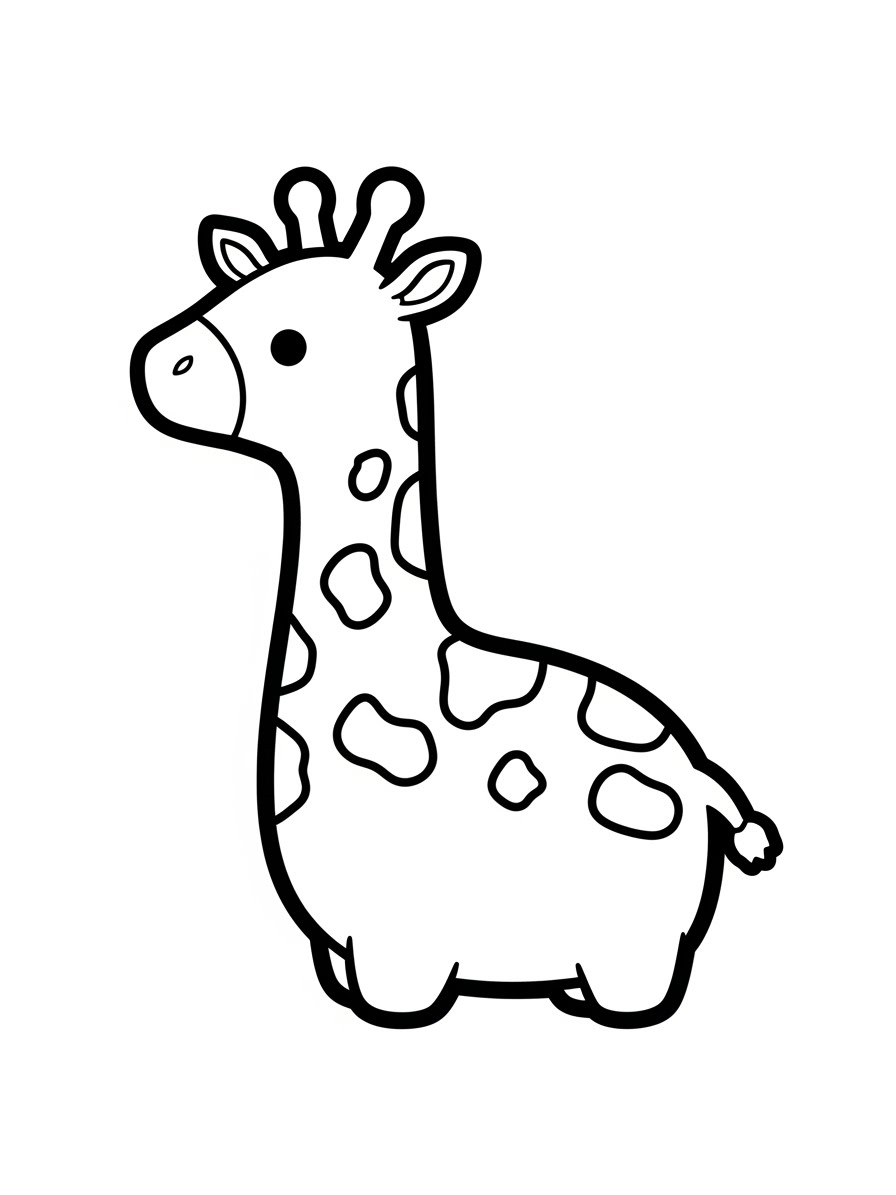 Desenho de Squishmallow de Girafa para colorir