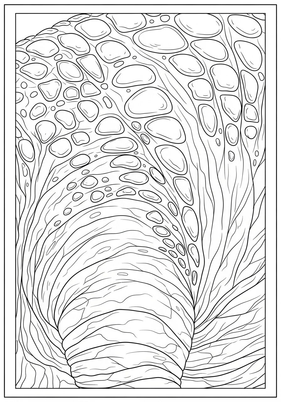 Desenho de textura de pele de T-Rex para colorir e imprimir