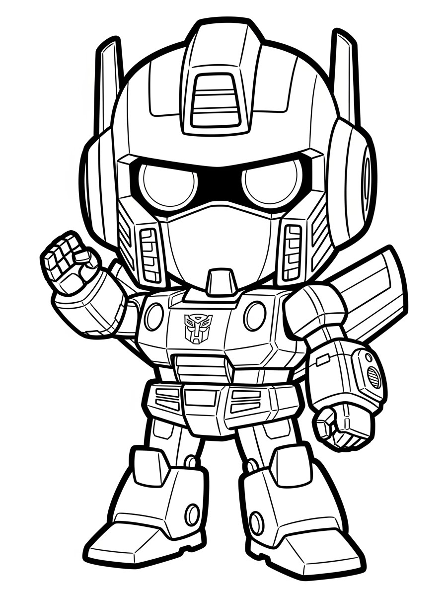 Desenho dos Transformers do optimus prime para colorir